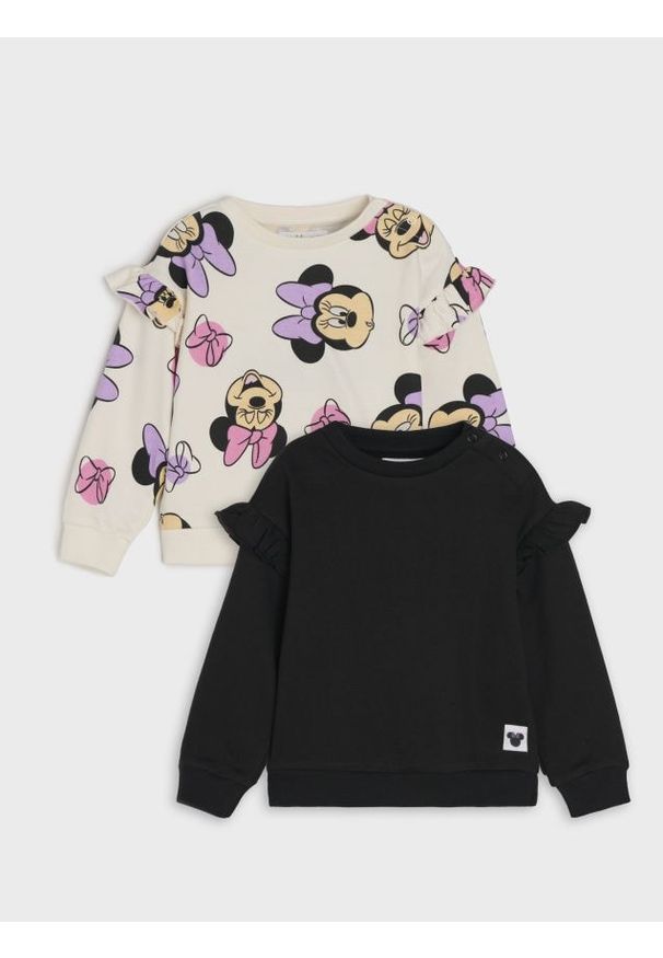 Sinsay - Bluza Myszka Minnie 2 pack - kremowy. Kolor: kremowy. Wzór: motyw z bajki