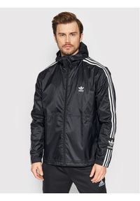 Adidas - adidas Wiatrówka Clover Coat HC2006 Czarny Regular Fit. Kolor: czarny. Materiał: syntetyk #1