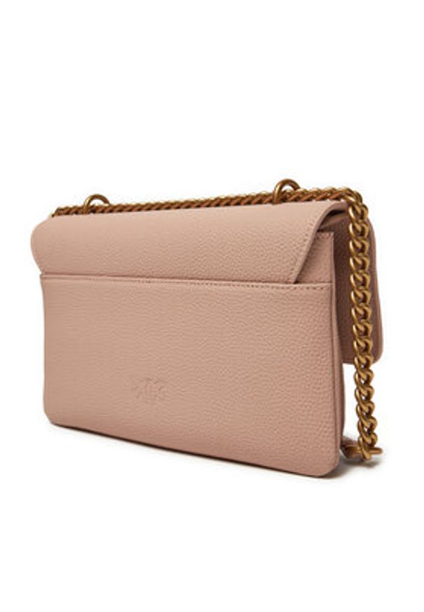 Pinko - PINKO Torebka Love One Soft Mini AI 24-25 PLTT 104528 A29Q Różowy. Kolor: różowy. Materiał: skórzane