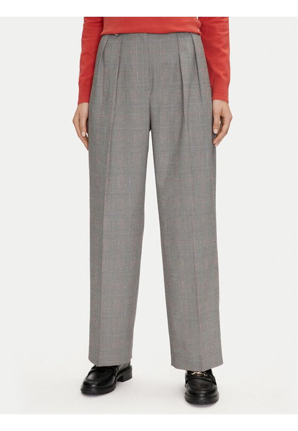 TOMMY HILFIGER - Tommy Hilfiger Spodnie materiałowe WW0WW42235 Szary Relaxed Fit. Kolor: szary. Materiał: syntetyk, wiskoza