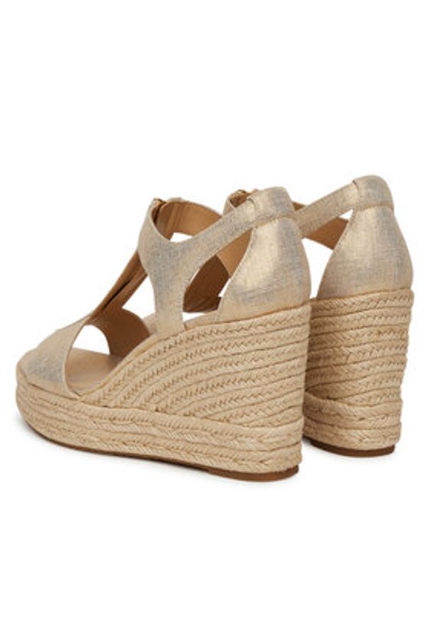 MICHAEL Michael Kors Espadryle Berkley 40S4BRMS9D Złoty. Kolor: złoty. Materiał: skóra