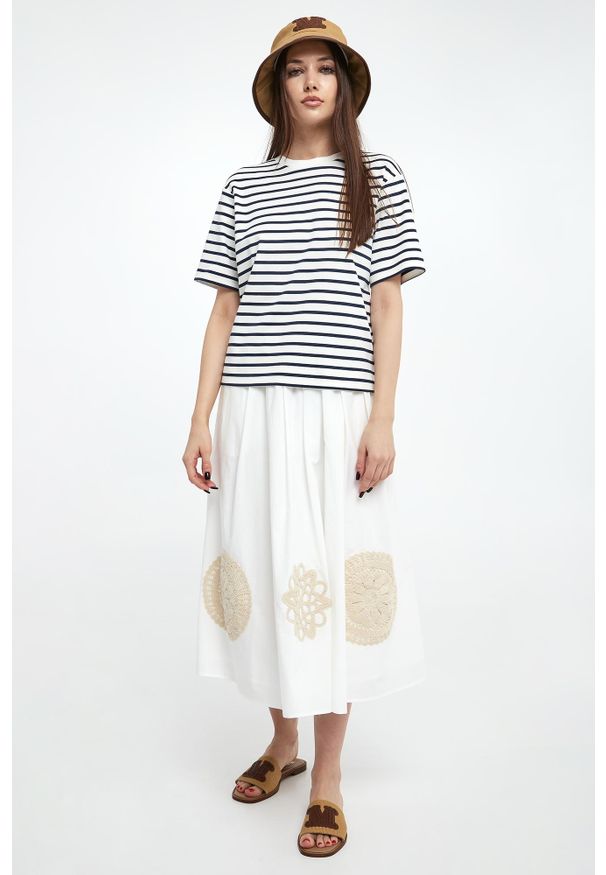 Weekend Max Mara - T-shirt damski w paski Multid WEEKEND MAX MARA. Wzór: paski