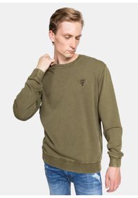 Bluza męska Guess Patch Logo Cn Fleece (M1GQ51K68I1-G8DA). Kolor: zielony. Materiał: jeans, denim, materiał. Sezon: lato. Styl: młodzieżowy #4