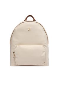 TOMMY HILFIGER - Tommy Hilfiger Plecak Popette Dome Backpack AW0AW17939 Écru. Kolor: kremowy. Materiał: skóra #2