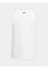 Under Armour Tank top Ua Sportstyle Logo Tank 1382883-100 Biały Loose Fit. Kolor: biały. Materiał: bawełna, syntetyk #4