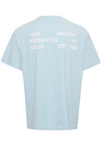 !SOLID - Solid T-Shirt 21107521 Błękitny Regular Fit. Kolor: niebieski. Materiał: bawełna