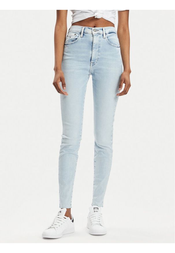 Tommy Jeans Jeansy Sylvia DW0DW17590 Błękitny Skinny Fit. Kolor: niebieski