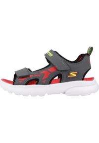 skechers - Sandały Skechers Model 406513l Kolor Czarny. Zapięcie: rzepy. Kolor: czarny. Materiał: guma, tkanina. Sport: turystyka piesza