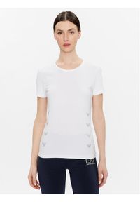 EA7 Emporio Armani T-Shirt 3RTT08 TJDZZ 1100 Biały Regular Fit. Kolor: biały. Materiał: bawełna #1