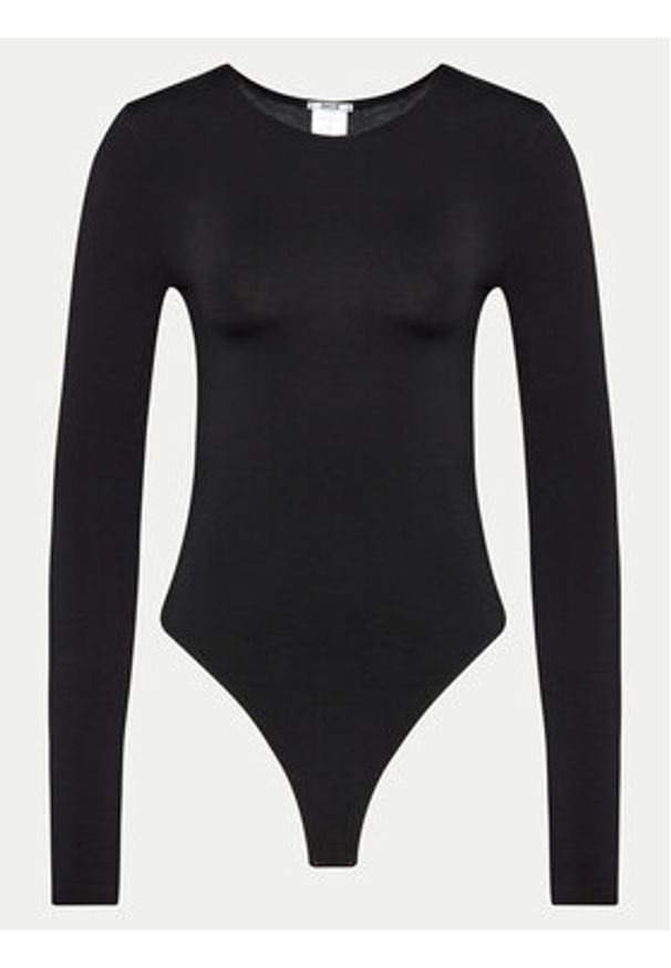 Wolford Body Berlin 75087 Czarny Slim Fit. Kolor: czarny. Materiał: bawełna, syntetyk