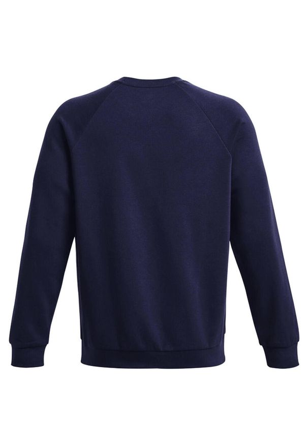 Under Armour - Męski Sweter Rival Fleece Z Okrągłym Dekoltem. Kolor: fioletowy