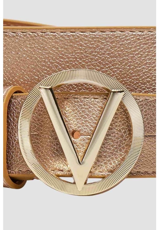 Valentino by Mario Valentino - VALENTINO Złoty pasek damski Hampton, Rozmiar XS. Kolor: złoty