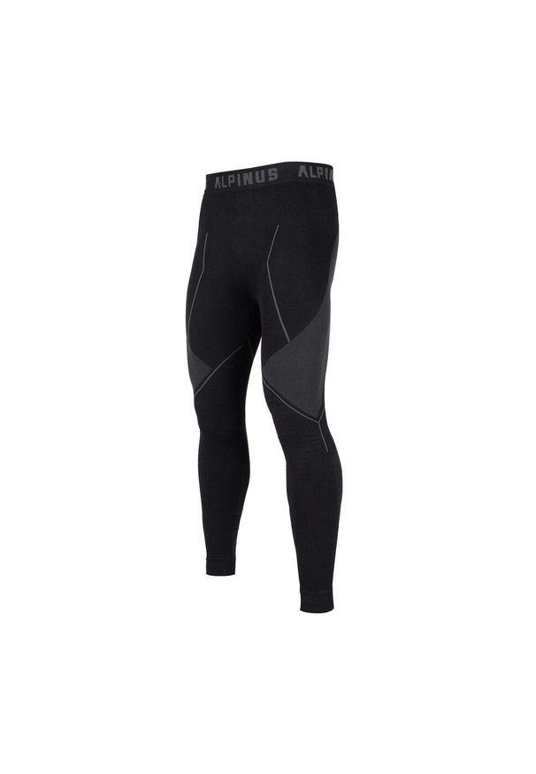 Bielizna termoaktywna trekkingowa męska Alpinus Tactical Base Layer Set. Kolor: czarny. Długość rękawa: długi rękaw