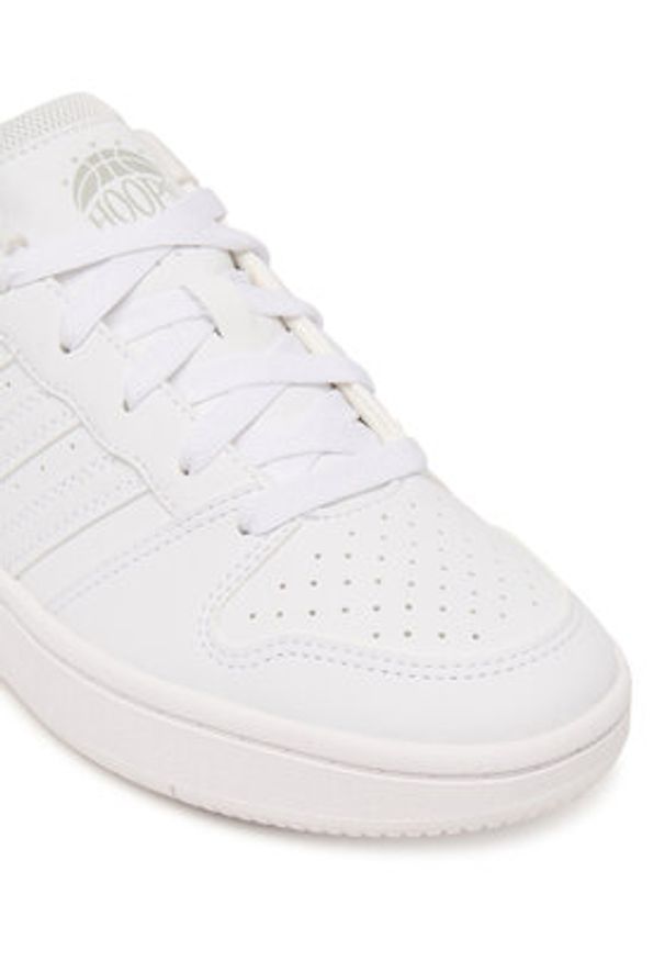 Adidas - adidas Sneakersy Hoops Classic J KH8913 Biały. Kolor: biały. Materiał: skóra