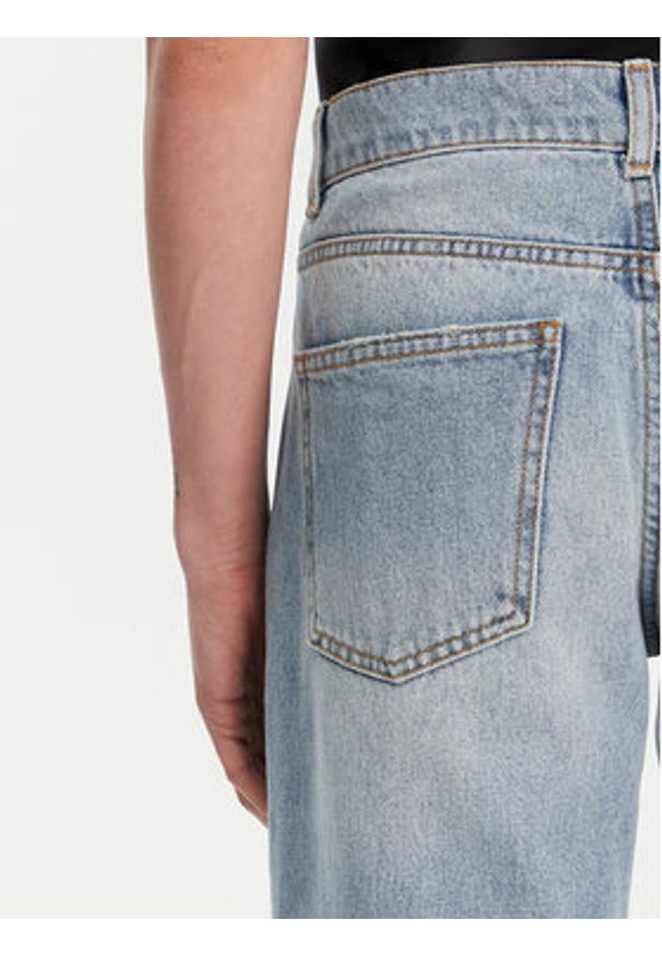 ViCOLO Jeansy DD5065 Niebieski Wide Leg. Kolor: niebieski