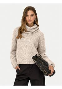 only - ONLY Golf Gila 15358571 Biały Regular Fit. Typ kołnierza: golf. Kolor: biały. Materiał: syntetyk #1