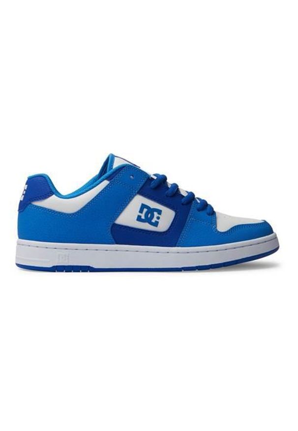 DC Shoes - Buty do chodzenia męskie DC Manteca 4. Zapięcie: sznurówki. Kolor: niebieski, wielokolorowy, biały. Materiał: materiał, skóra. Szerokość cholewki: normalna. Sport: turystyka piesza