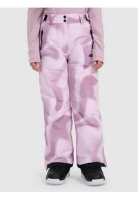 4f - 4F Spodnie snowboardowe membrana 10000 dziewczęce - multikolor 164 (13-14 lat). Kolor: wielokolorowy. Materiał: poliester, materiał. Wzór: gładki. Sezon: lato. Sport: snowboard #2