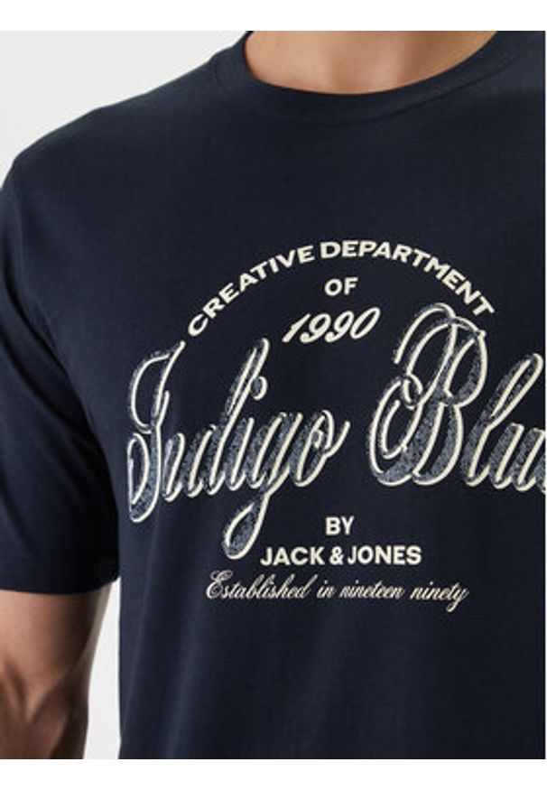 Jack & Jones T-Shirt Earchive 12297673 Granatowy Regular Fit. Kolor: niebieski. Materiał: bawełna