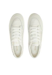 TOMMY HILFIGER - Tommy Hilfiger Sneakersy Vulc Leather Sneaker Monogram FW0FW08331 Écru. Materiał: skóra #5