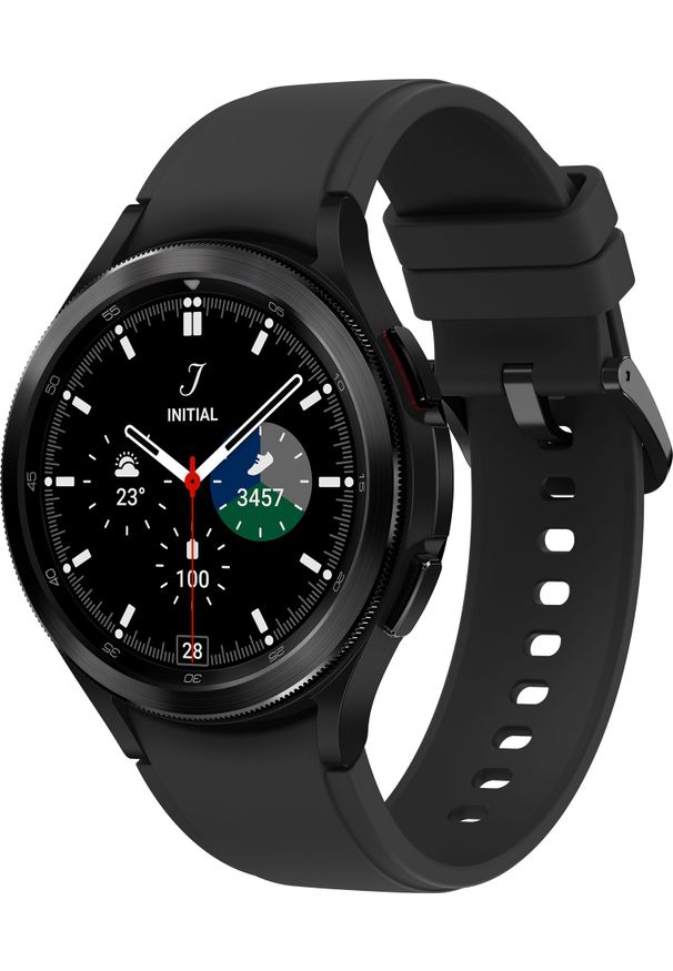 SAMSUNG - Smartwatch Samsung Galaxy Watch 4 Classic Stainless Steel 42mm Czarny (SM-R880NZKAEUE). Rodzaj zegarka: smartwatch. Kolor: czarny