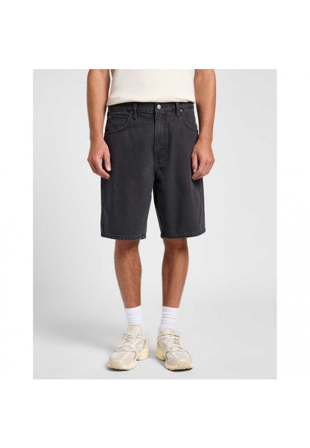 Lee - MĘSKIE SPODENKI LEE ASHER SHORT BLACK WORN IN 112365747