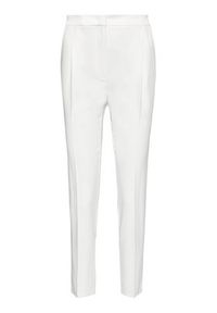 Marella Spodnie materiałowe Izabel 31310511200 Écru Regular Fit. Kolor: kremowy. Materiał: syntetyk #4