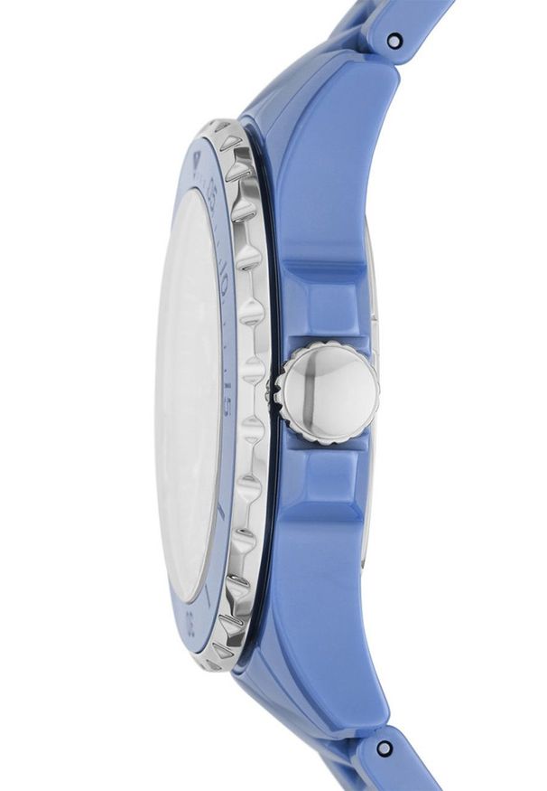 Fossil Zegarek CE1109 damski. Kolor: niebieski. Materiał: materiał