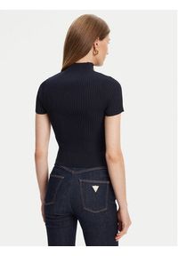 Guess Sweter W5YR04 Z0040 Granatowy Regular Fit. Kolor: niebieski. Materiał: syntetyk
