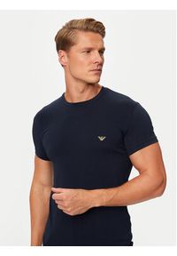 Emporio Armani Underwear T-Shirt 111035 4F512 00135 Granatowy Slim Fit. Kolor: niebieski. Materiał: bawełna #3