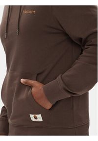 Element Bluza ELYSF00262 Brązowy Regular Fit. Kolor: brązowy. Materiał: bawełna #3