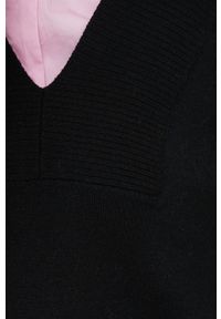 Vero Moda sweter damski kolor czarny lekki. Kolor: czarny. Materiał: materiał, dzianina, wiskoza. Długość rękawa: długi rękaw. Długość: długie #5
