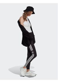 Adidas - adidas Legginsy Trefoil IB7305 Czarny Slim Fit. Kolor: czarny. Materiał: bawełna #3