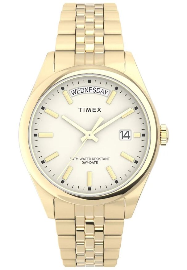 Timex - Zegarek Damski TIMEX Day and Date Legacy TW2V68300. Styl: wizytowy