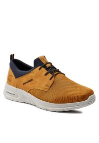 Rieker Sneakersy B7371-68 Żółty. Kolor: żółty