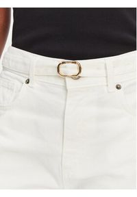 TwinSet - TWINSET Jeansy 251TT2210 Biały Straight Fit. Kolor: biały #5