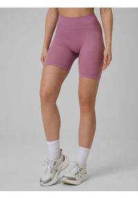 4f - 4F Legginsy kolarki treningowe bezszwowe damskie - czerwone XL/XXL. Stan: podwyższony. Kolor: różowy. Materiał: materiał. Sport: fitness #2