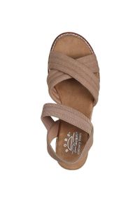 skechers - Sandały Skechers Desert Chill - Sweet, Kobiety. Kolor: brązowy. Materiał: materiał