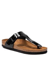 Birkenstock Japonki Gizeh Bs 0043663 Czarny. Kolor: czarny. Materiał: skóra