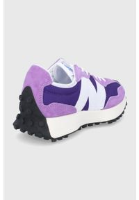 New Balance Buty kolor fioletowy na płaskiej podeszwie. Nosek buta: okrągły. Zapięcie: sznurówki. Kolor: fioletowy. Materiał: guma. Obcas: na płaskiej podeszwie #5