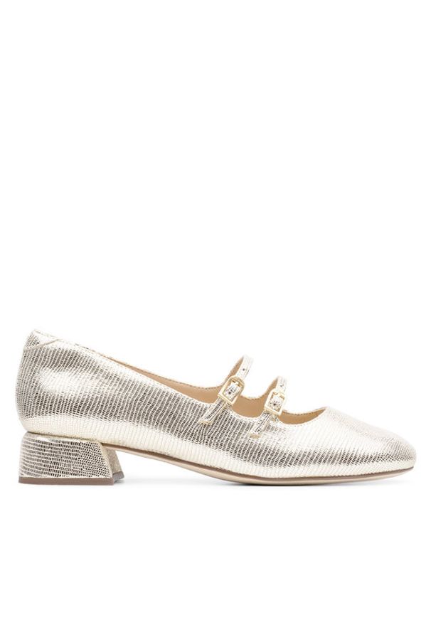 Clarks Półbuty Daiss 30 26181312 Złoty. Kolor: złoty. Materiał: skóra