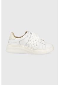 MOA Concept buty double gallery kolor biały. Nosek buta: okrągły. Zapięcie: sznurówki. Kolor: biały. Materiał: skóra, guma. Obcas: na platformie