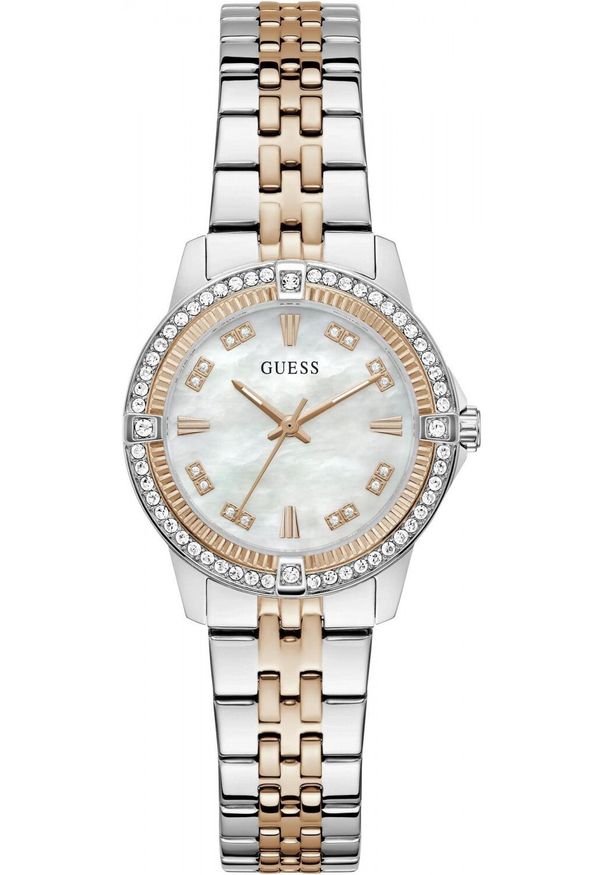 Zegarek Guess Zegarek damski Guess GW1027L5 CYRKONIE srebrny. Kolor: srebrny