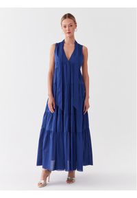 MAX&Co. Sukienka codzienna Minore 72211823 Granatowy Regular Fit. Okazja: na co dzień. Kolor: niebieski. Materiał: bawełna. Typ sukienki: proste. Styl: casual