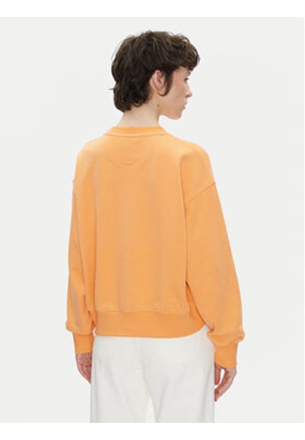 Pepe Jeans Bluza Venus PL581487 Pomarańczowy Loose Fit. Kolor: pomarańczowy. Materiał: bawełna