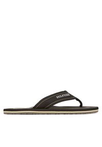 TOMMY HILFIGER - Tommy Hilfiger Japonki Hilfiger H Padded Beach Sandal FM0FM05536 Czarny. Kolor: czarny. Materiał: materiał #5
