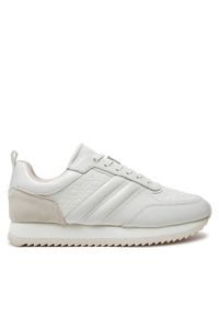 Calvin Klein Sneakersy Runner Lace Up Saff Mono HW0HW02102 Biały. Kolor: biały