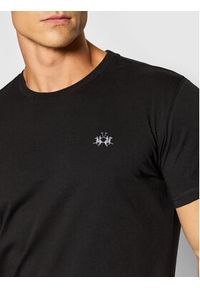 La Martina T-Shirt CCMR04 JS206 Czarny Regular Fit. Kolor: czarny. Materiał: bawełna #5