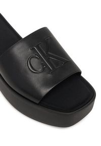 Calvin Klein Klapki Flatf Sndl Lth Mg HW0HW03026 Czarny. Kolor: czarny. Materiał: skóra #5