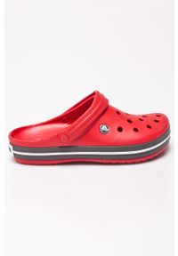 Crocs - Klapki. Nosek buta: okrągły. Kolor: czerwony. Materiał: syntetyk, materiał #1